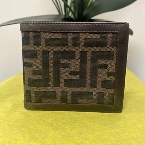 Fendi zucca wallet authentic